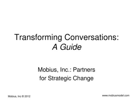 Transforming Conversations: A Guide