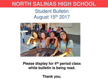 NORTH SALINAS HIGH SCHOOL