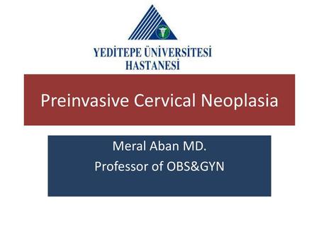 Preinvasive Cervical Neoplasia