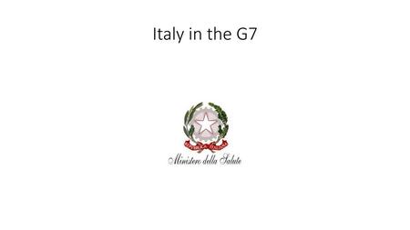 Italy in the G7.