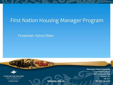 First Nation Housing Manager Program