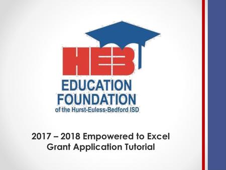 Grant Application Tutorial