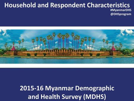 Household and Respondent Characteristics