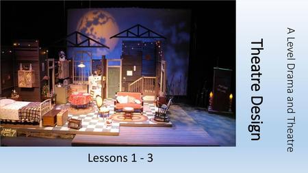 A Level Drama and Theatre Theatre Design