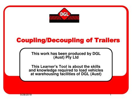 Coupling/Decoupling of Trailers