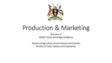 Production & Marketing