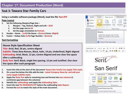 Chapter 17: Document Production (Word)