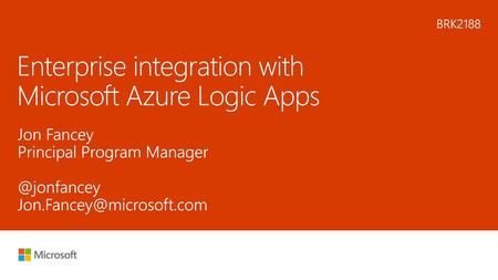 Enterprise integration with Microsoft Azure Logic Apps