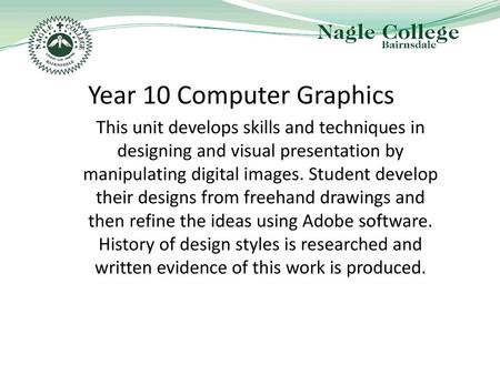 Year 10 Computer Graphics