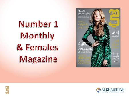 Number 1 Monthly & Females Magazine.