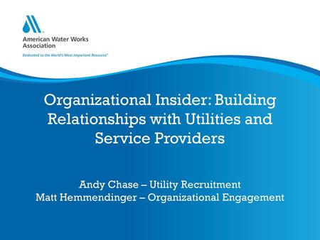 Andy Chase – Utility Recruitment