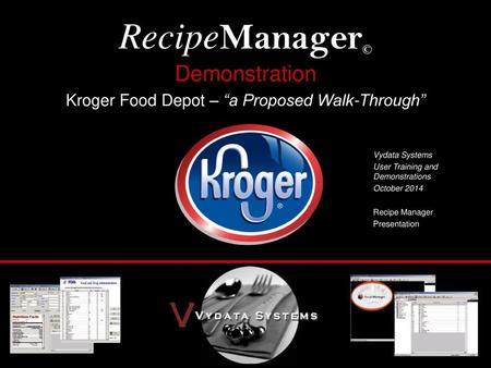 Kroger Food Depot – “a Proposed Walk-Through”