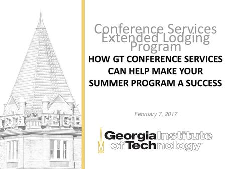 How GT Conference Services can help make your summer program a success