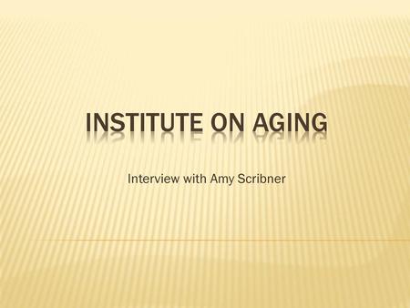 Interview with Amy Scribner