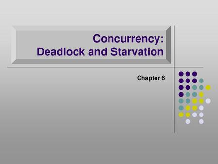 Concurrency: Deadlock and Starvation