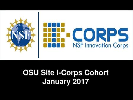 OSU Site I-Corps Cohort