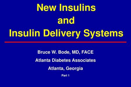 Insulin Delivery Systems Atlanta Diabetes Associates