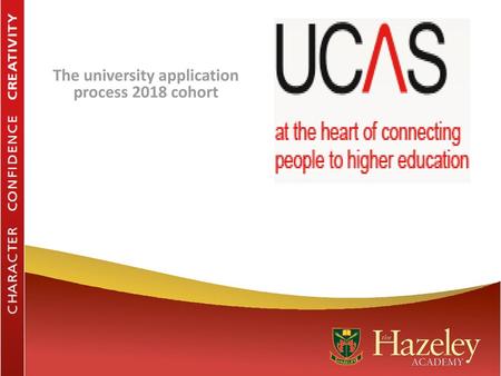 The university application process 2018 cohort