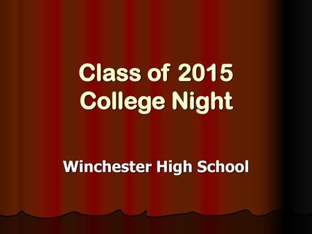 Winchester High School