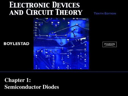 Chapter 1: Semiconductor Diodes