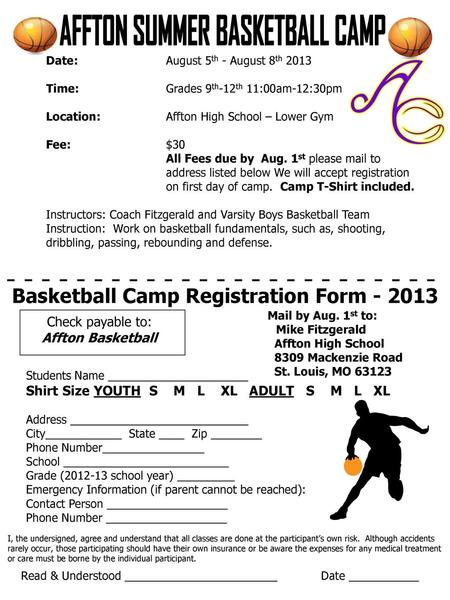 AFFTON SUMMER BASKETBALL CAMP