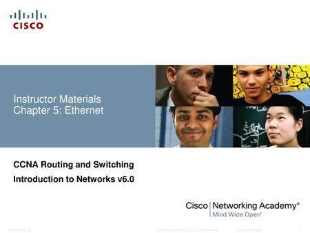 Instructor Materials Chapter 5: Ethernet