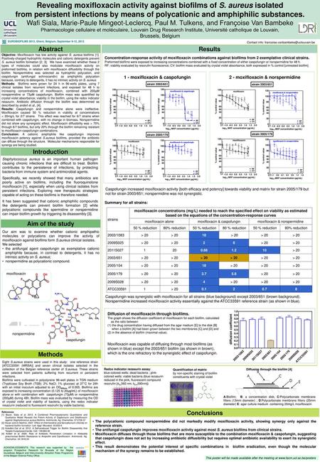 Revealing moxifloxacin activity against biofilms of S