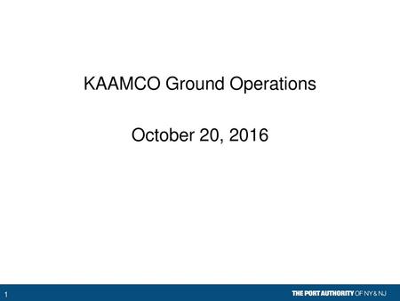 KAAMCO Ground Operations October 20, 2016