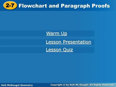 Flowchart and Paragraph Proofs