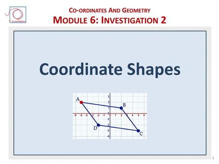 Co-ordinates And Geometry Module 6: Investigation 2