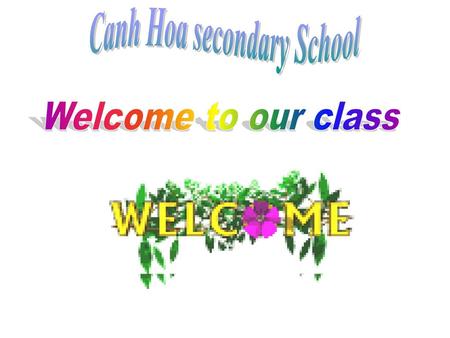 Vinh Khuc secondary School Canh Hoa secondary School