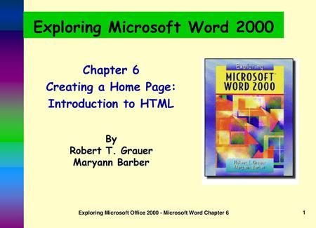 Exploring Microsoft Word 2000