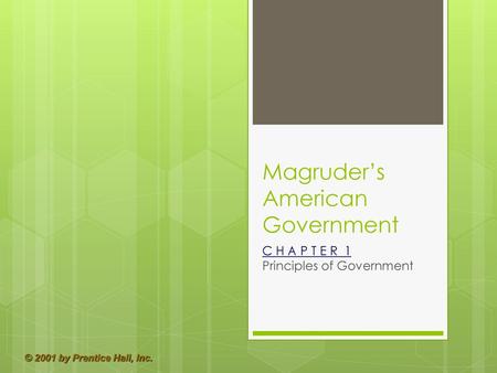 Magruder’s American Government