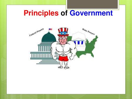 Principles of Government