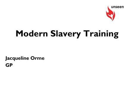 Modern Slavery Training