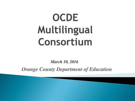 OCDE Multilingual Consortium