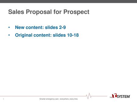 Sales Proposal for Prospect