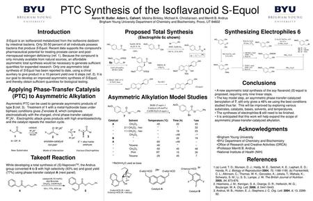 PTC Synthesis of the Isoflavanoid S-Equol