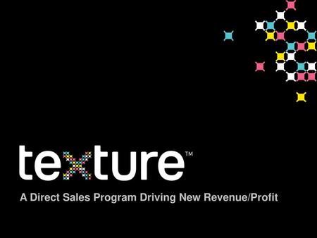 A Direct Sales Program Driving New Revenue/Profit