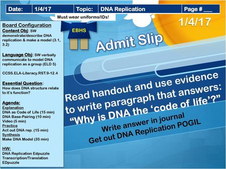 “Why is DNA the ‘code of life’?”