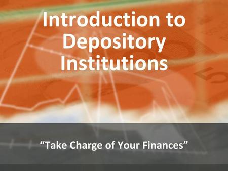 Introduction to Depository Institutions