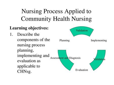 Nursing Process Applied to Community Health Nursing