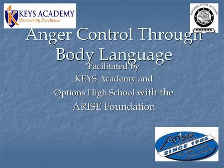 Anger Control Through Body Language