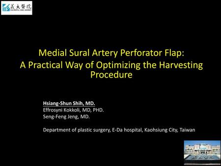 Medial Sural Artery Perforator Flap: