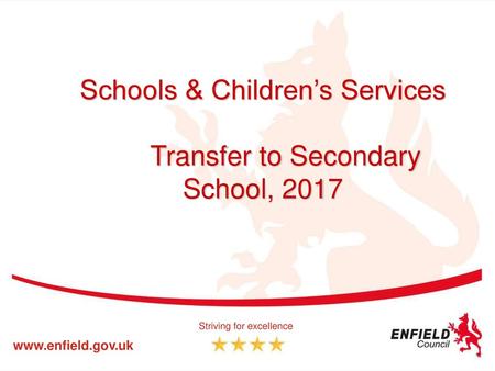 Transfer to Secondary School, 2017