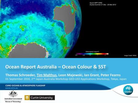 Ocean Report Australia – Ocean Colour & SST