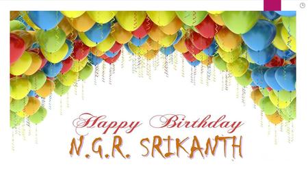 N.G.R. SRIKANTH.