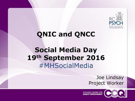 QNIC and QNCC Social Media Day 19th September 2016