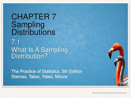 CHAPTER 7 Sampling Distributions