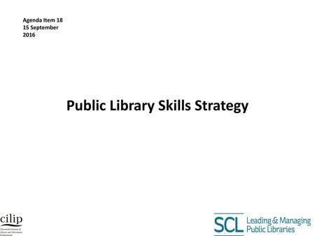 Public Library Skills Strategy